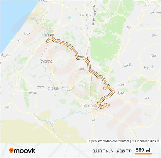 589 Bus Line Map
