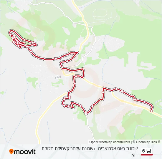 6 Bus Line Map