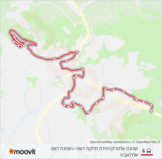 6 Bus Line Map