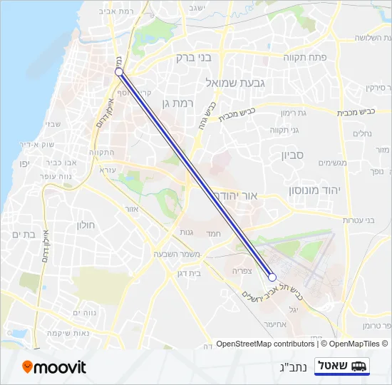 שאטל Shuttle Line Map
