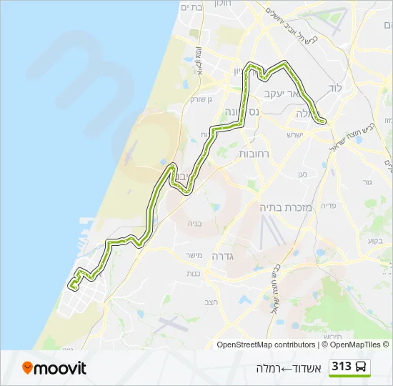 313 Bus Line Map