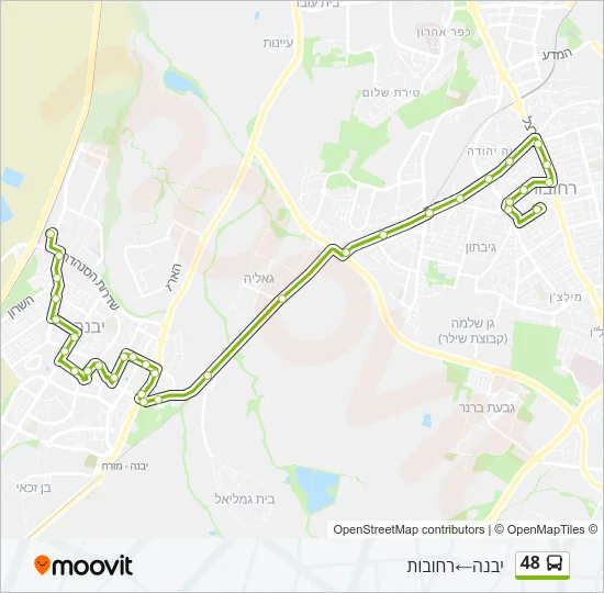 48 Bus Line Map