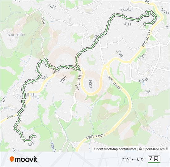 7 Bus Line Map