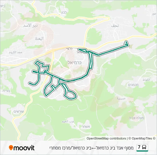 7 Bus Line Map