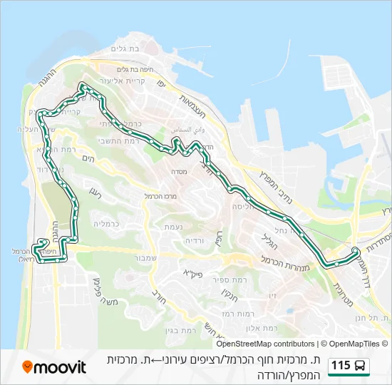 115 Bus Line Map