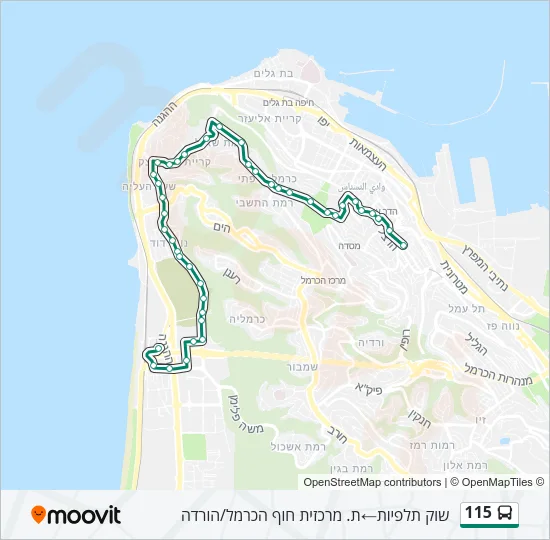 115 Bus Line Map