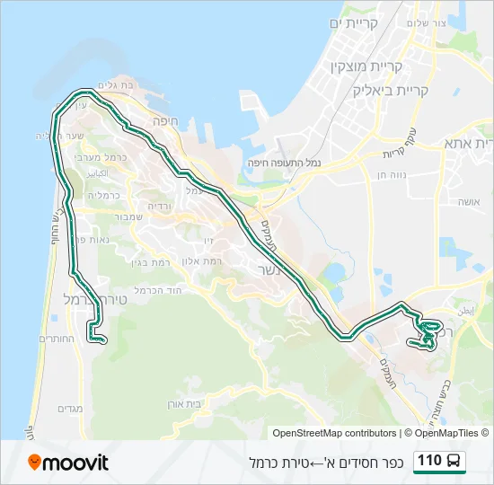 110 Bus Line Map