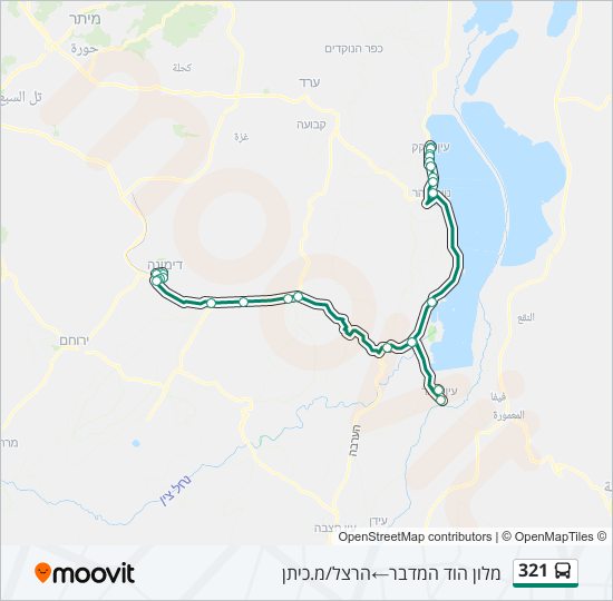 321 bus Line Map