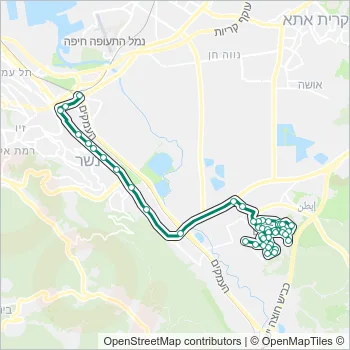 72א Bus Line Map