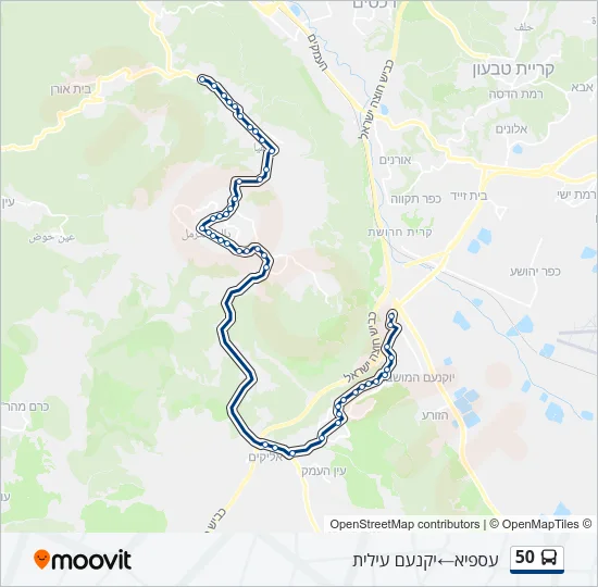 50 Bus Line Map
