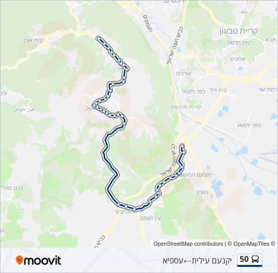 50 bus Line Map