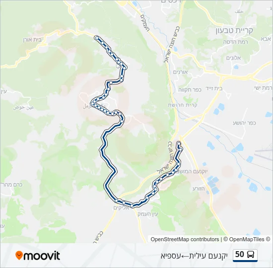 50 Bus Line Map