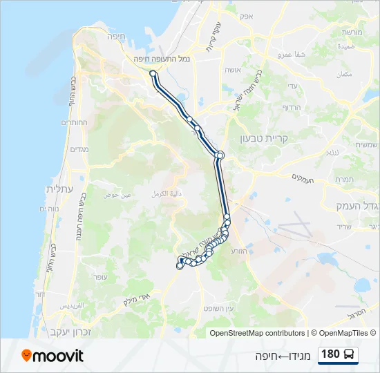 180 Bus Line Map
