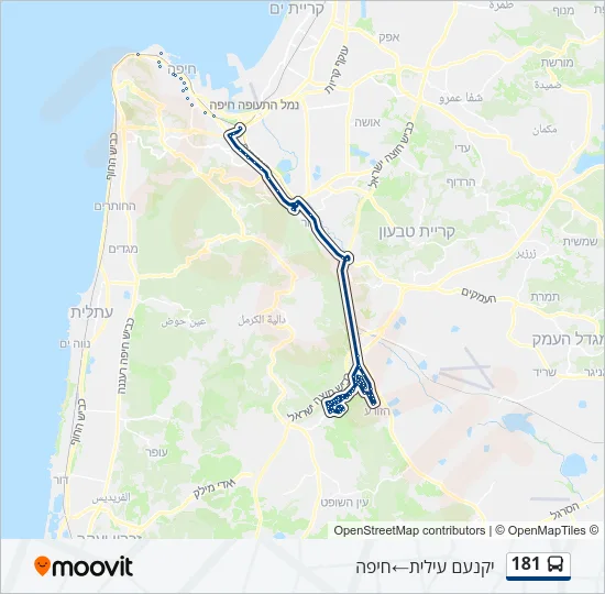 181 Bus Line Map