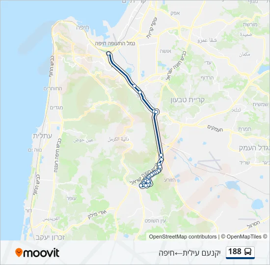 188 Bus Line Map