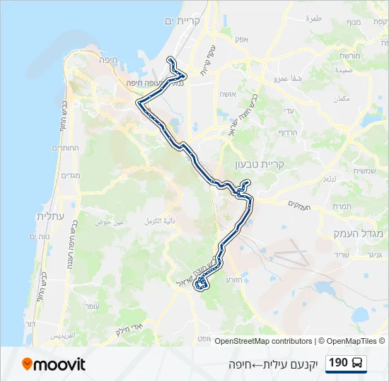 190 Bus Line Map