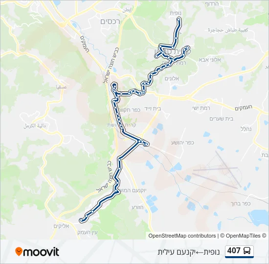407 Bus Line Map
