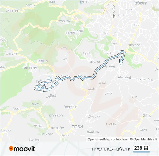238 Bus Line Map