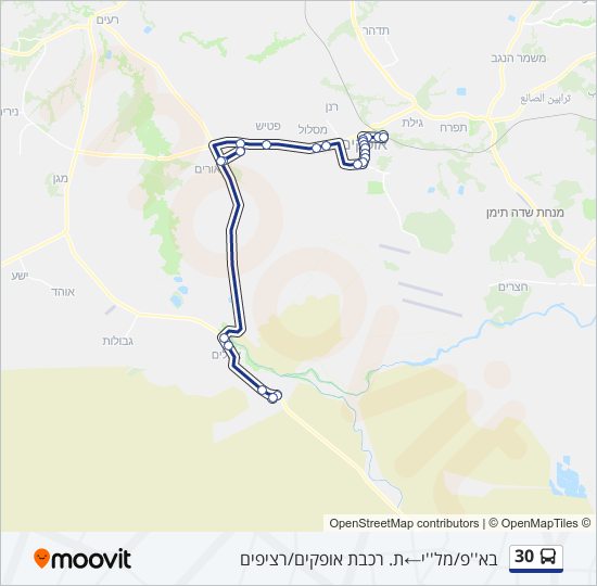 30 Bus Line Map