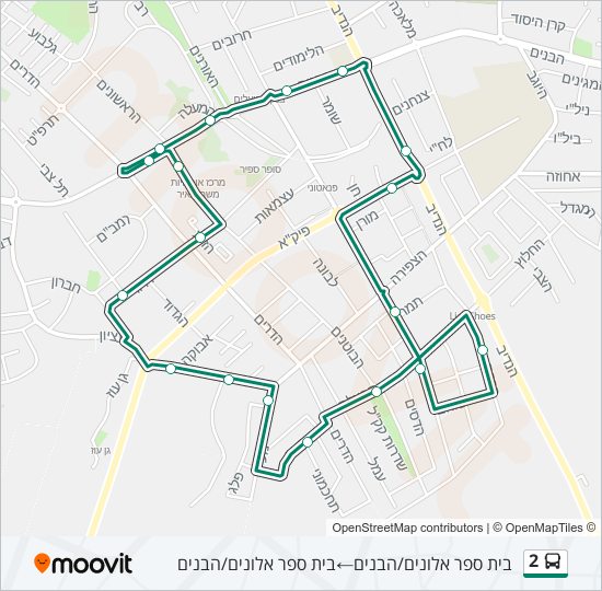 2 bus Line Map