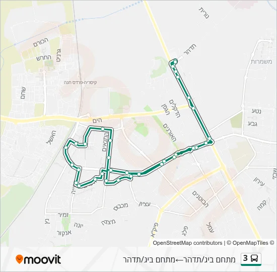 3 Bus Line Map
