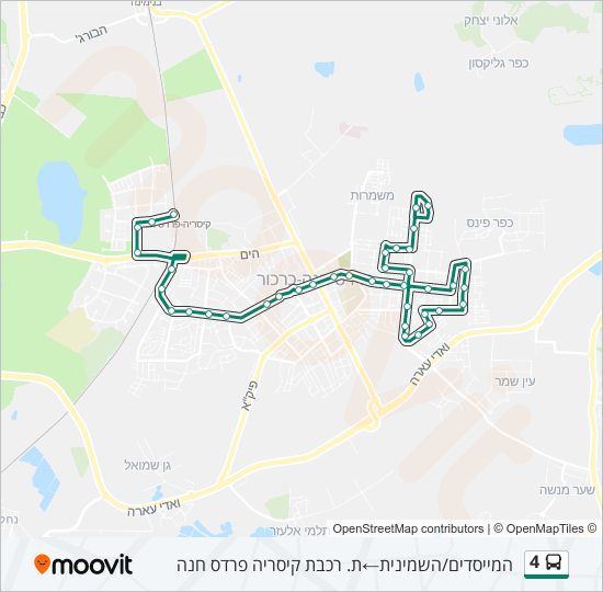 4 bus Line Map