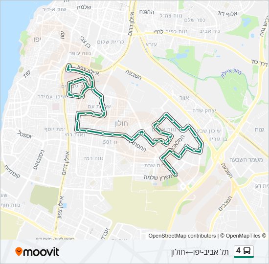 4 bus Line Map