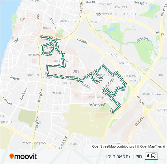 4 Bus Line Map