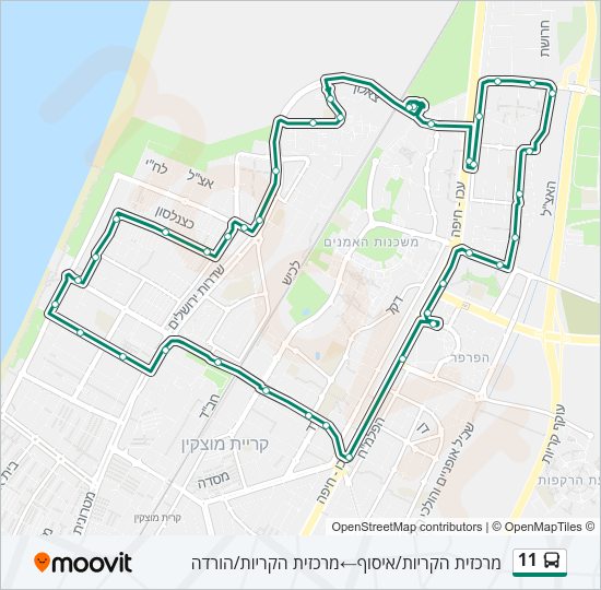 11 Bus Line Map