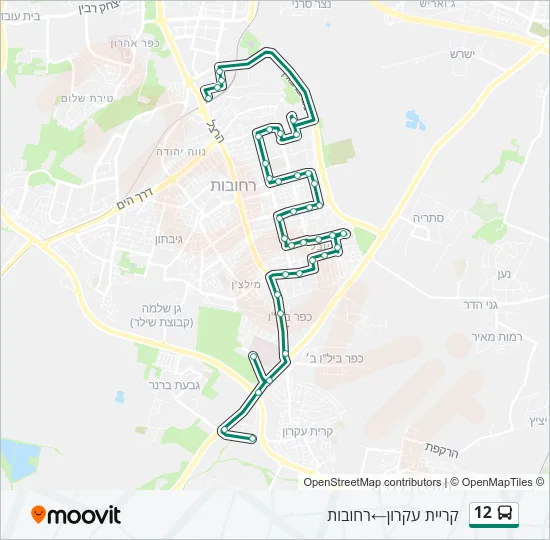 12 Bus Line Map