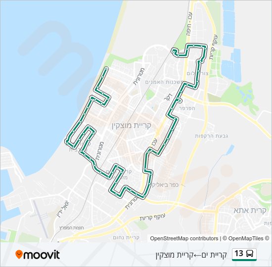 13 Bus Line Map
