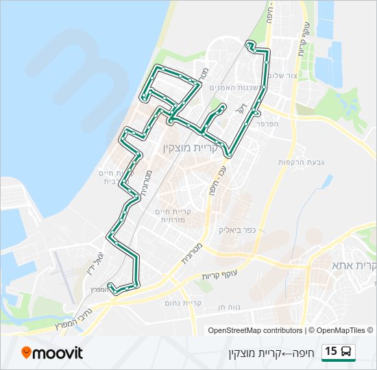 15 Bus Line Map