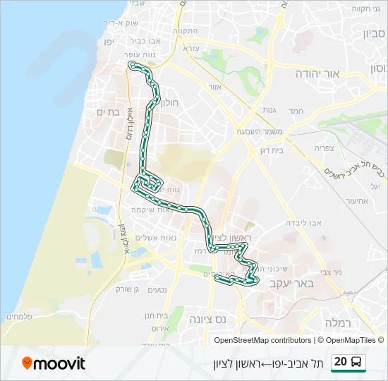 20 Bus Line Map