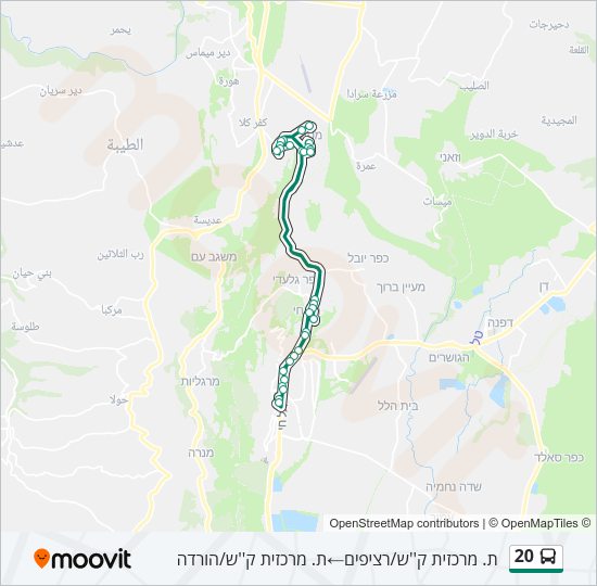 20 Bus Line Map