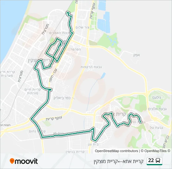 22 Bus Line Map