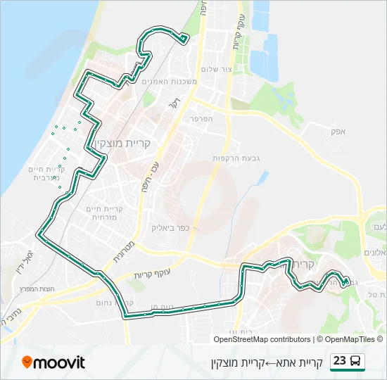 23 Bus Line Map