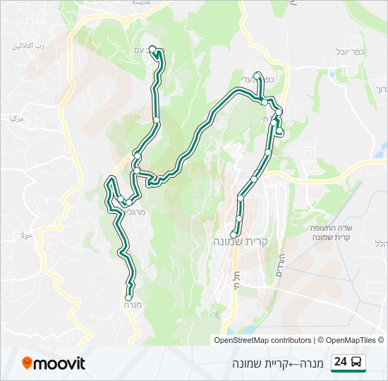 24 Bus Line Map