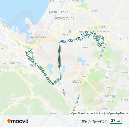 27 Bus Line Map