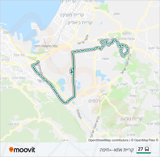 27 bus Line Map