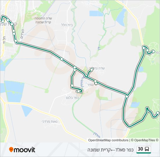 30 Bus Line Map