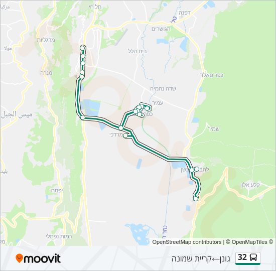 32 Bus Line Map