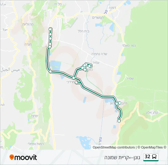 32 Bus Line Map