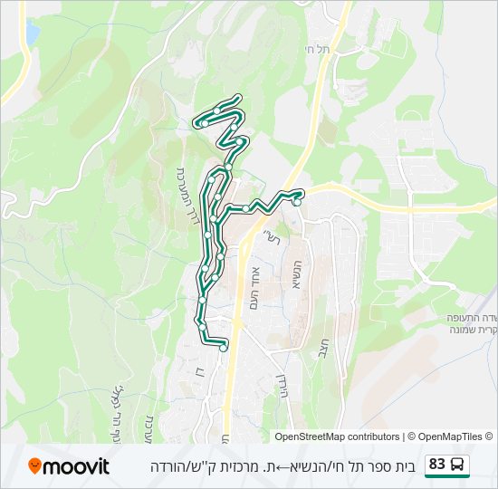 83 Bus Line Map