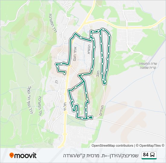 Автобус 84: карта маршрута