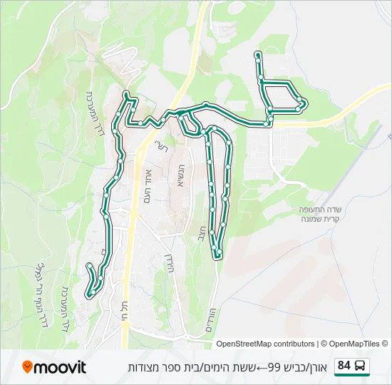 84 Bus Line Map