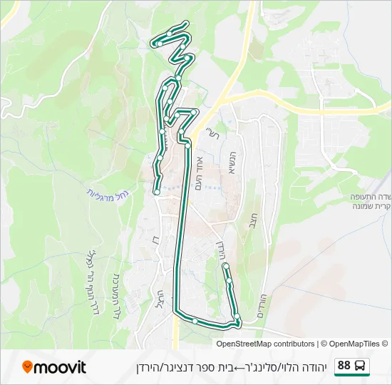 88 Bus Line Map