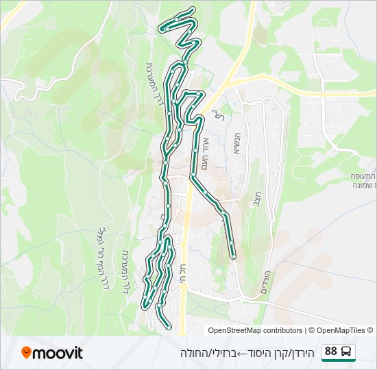 88 Bus Line Map