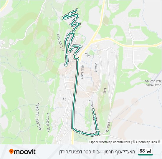 88 Bus Line Map