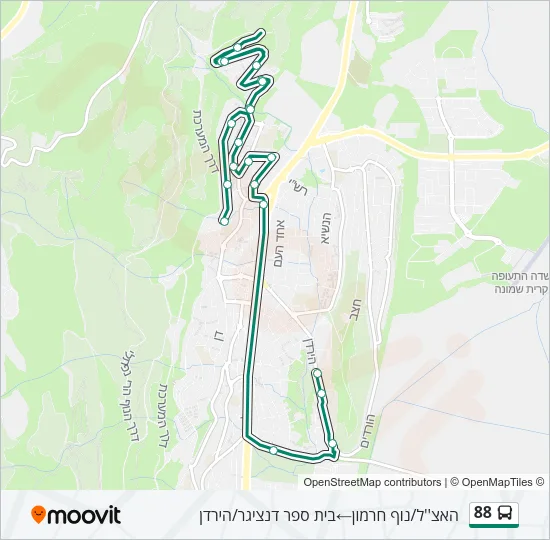 88 Bus Line Map