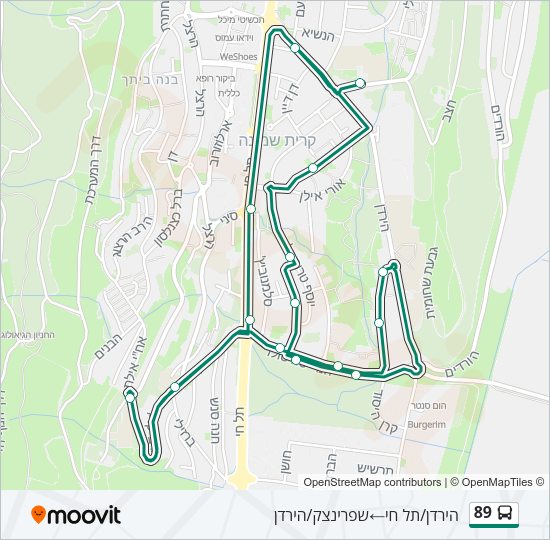 89 Bus Line Map